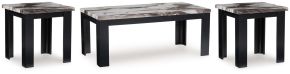 Ashley Furniture T255-13 Jazmore - Occasional Table Set (Set of 3) - Dark Brown