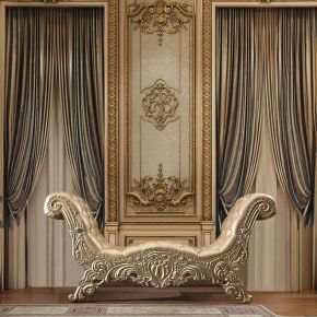 ACME BD00466 Vatican - Bench - Synthetic Leather, Light Gold & Champagne Silver