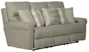 Catnapper 61211-1605/38-2533/16 Westport - Power Lay Flat Reclining Sofa - Cement