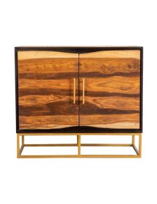 CoasterElevations 953447 Zara - 40" 2-Door Wood Accent Storage Cabinet - Black Walnut