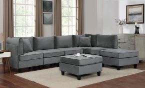 Furniture of America CM6499-SECT-L Sandrine - Sectional - Gray