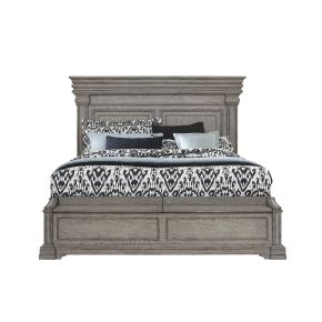 Pulaski Furniture P091-BR-K2 Pulaski Furniture P091-BR-K2 Madison Ridge - Queen Panel Bed With Blanket Chest Footboard - Light Oak