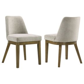Coaster Fine Furniture 109352 Castlewood - Upholstered Dining Chair (Set of 2) - Brown Oak