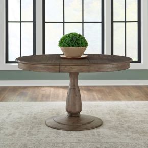 Liberty Furniture 866-DR-PDS Hickory Grove - Pedestal Table Set - Heirloom Brown