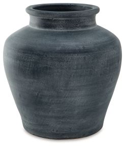Ashley Furniture A2000629 Meadie - Vase - 12.5" - Distressed Blue
