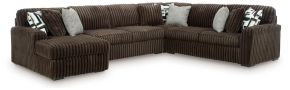 Ashley Furniture 98104S4 Ashley Furniture 98104S4 Midnight-Madness - 4-Piece Sectional With LAF Corner Chaise - Chocolate