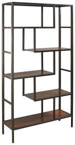 Ashley Furniture A4000021 Frankwell - Brown / Black - Bookcase