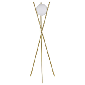 Coaster Fine Furniture 920218 Yamileth - Spherical Bulb Metal Tripod Floor Lamp - Gold