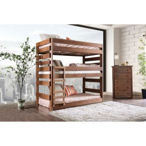 Furniture of America AM-BK500-BED-SLAT Pollyanna - Twin Bed With 3 Slat Kits - Mahogany