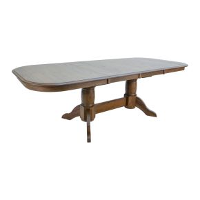 Intercon CL-TA-4296-WCT-C Colonial Oak - Trestle Table - Weathered Chestnut