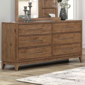 Liberty Furniture 936-BR31 Shaker Lakes - 6 Drawer Dresser - Brown