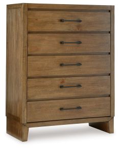 Signature Design by Ashley® B833-46 Sherbana - Five Drawer Chest - Light Brown