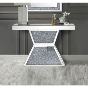 ACME 90497 Noralie - Accent Table - Pearl Silver