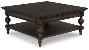 Signature Design by Ashley® T694-8 Veramond - Dark Brown - Square Cocktail Table
