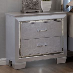 Furniture of America CM7979SV-N Bellanova - Nightstand - Silver