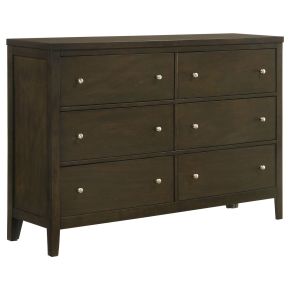 Coaster Fine Furniture 224423 Wilkes - 6-Drawer Dresser Cabinet - Dark Cocoa