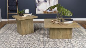 Coaster Fine Furniture 708068-S2 Devar - 2 Piece Square Coffee And End Table Set - Mango