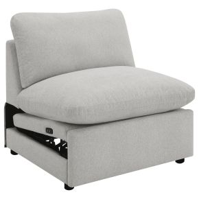 Coaster Fine Furniture 609560ARP Collins - Modular Power Reclining Sectional Power Armless Chair - Gray