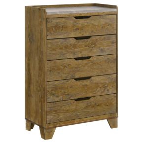 Coaster Fine Furniture 222975 Henderson - 5-Drawer Bedroom Chest Of Drawers - Medium Oak