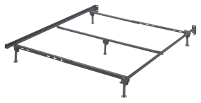 Signature Design by Ashley® B100-31 Platform - Queen Bolt on Bed Frame - Metallic
