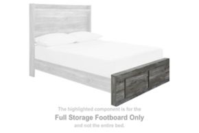 Signature Design by Ashley® B221-84S Baystorm - Full Storage Footboard - Gray