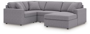Signature Design by Ashley® 92104S65 Modmax - 4-Piece Sectional With Raf Corner Chaise, With Laf Corner Chair - Granite