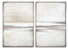 Ashley Furniture A8000403 Brockdunn - Wall Art Set (Set of 2) - Tan / Brown
