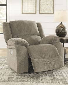 Ashley Furniture 7650598 Draycoll - Pewter - Power Rocker Recliner