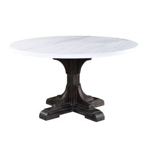 ACME DN00090 Gerardo - Dining Table - White Marble Top & Weathered Espresso