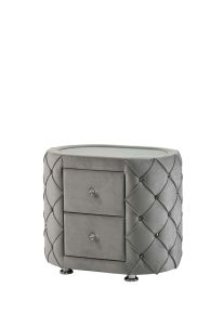 ACME BD01063 Perine - Nightstand - Gray Velvet