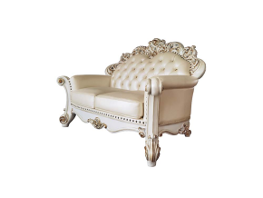ACME LV01325 Vendom - Loveseat - Champagne PU & Antique Pearl Finsih
