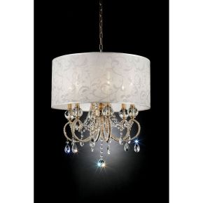 Furniture of America L9155H Deborah - Ceiling Lamp - Gold