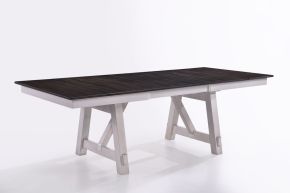 New Classic 40-1903-DT Maisie - Dining Table Top & Base - White / Dark Brown