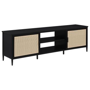 Coaster Fine Furniture 710034 Amherst - 70" 2-Door Metal TV Stand Media Console - Black