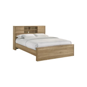 Intercon VG-BR-2260Q-NNM-C Vega - Queen Bed - Natural Oak Melamine