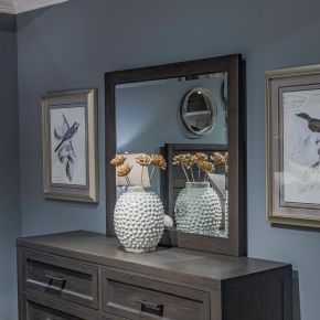 Liberty Furniture 271-BR51 Caruso Heights - Landscape Mirror - Aged Whiskey