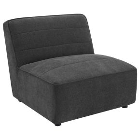 Coaster Fine Furniture 552081 Sunny - Upholstered Armless Chair - Dark Charcoal