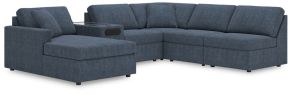 Signature Design by Ashley® 92121S24 Modmax - 6-Piece Sectional With Laf Corner Chaise And Audio System Console - Ink
