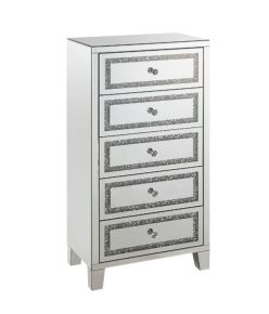 ACME 97945 Noralie - Cabinet - Mirrored, Faux Diamonds