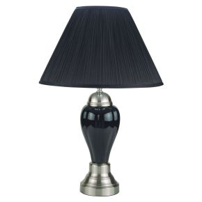 Furniture of America L76117BK-6PK Niki - Table Lamp (Set of 6) - Black