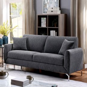 Furniture of America CM6088GY-SF Lauritz - Sofa - Gray