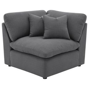 Coaster Fine Furniture 551456 Hobson - Upholstered Corner - Charcoal