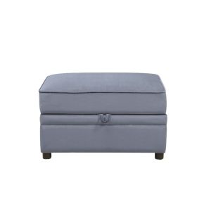 ACME 53307 Bois II - Ottoman - Gray Velvet