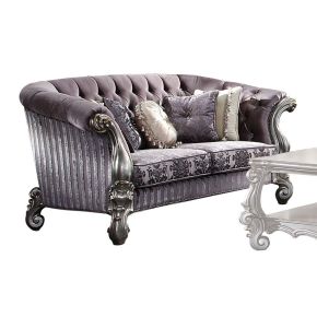 ACME 56826 Versailles - Loveseat - Velvet & Antique Platinum - 39"
