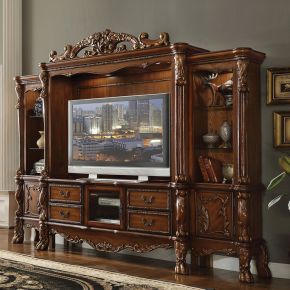 ACME 91335 Dresden - 90" Entertainment Center - Cherry Oak