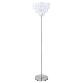 CoasterEveryday 920067 Anya - Hanging Crystal Metal Floor Lamp - Chrome