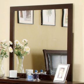 Furniture of America CM7068M Enrico - Mirror - Brown Cherry