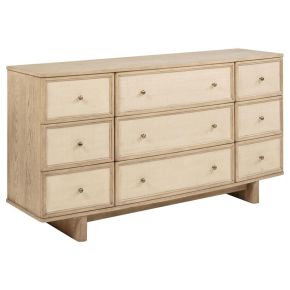 Coaster Fine Furniture 225043 Kailani - 9-Drawer Dresser Cabinet - Beige Oak