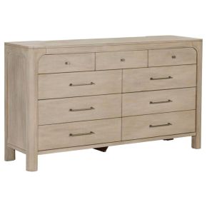 Coaster Fine Furniture 222523 Solano - 9-Drawer Bedroom Dresser Cabinet - Weathered Mango
