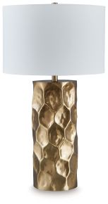 Signature Design by Ashley® L207524 Marshawn - Metal Table Lamp - Gold Finish